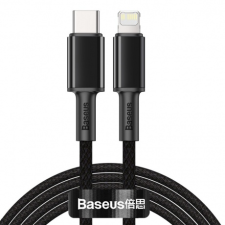 Baseus Data kábel USB-C / Lightning PD 20W 2m, fekete kábel és adapter