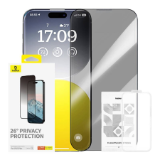 Baseus Diamond iPhone 15 Plus betekintésvédő edzett üvegfólia (P60057405203-02) (P60057405203-02) mobiltelefon kellék