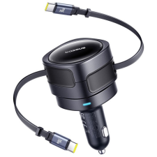 Baseus Enjoyment Max Car Charger C+C Cables 60W Black (C00035507121-01) mobiltelefon kellék