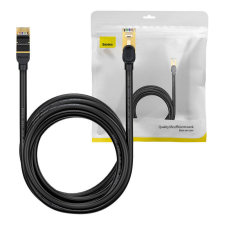 Baseus Ethernet RJ45 hálózati kábel, 10Gbps, 8m (fekete) kábel és adapter