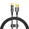 Baseus Explorer USB-USB-C kábel 100W 1m fekete (CATS000201) (CATS000201)