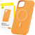 Baseus Fauxther mágneses hátlaptok iPhone 15 Plus narancssárga
