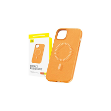 Baseus Fauxther Series mágneses telefontok iPhone 15 ProMax (narancssárga) tok és táska