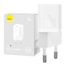 Baseus GaN5 Mini USB-C hálózati töltő 30W fehér (CCGN070502) (CCGN070502) mobiltelefon kellék