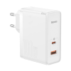 Baseus GaN5 PRO hálózati elosztó USB / Type-C aljzat (5V / 3A, 100W, PD gyorstöltés támogatás, QC 4.0) FEHÉR CAT S60, Apple iPhone 7 4.7, Apple iPhone 7 Plus 5.5, Evolveo Strongphone Q5, Black