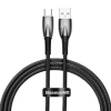 Baseus Glimmer Series gyors töltőkábel USB-A - USB-C 100W 480Mbps 1m fekete