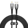 Baseus Glimmer Series kábel gyors töltéssel USB-C - Lightning 480Mb/s 2.4A 2m fekete