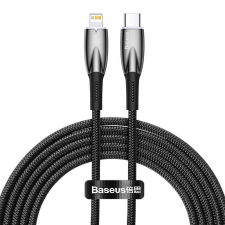  Baseus Glimmer USB-C - Lightning töltőkábel, 20W, 2m (fekete) kábel és adapter