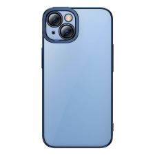  Baseus Glitter iPhone 14 Átlátszó tok és üvegfólia (kék) tok és táska
