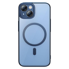 Baseus Glitter iPhone 14 Plus átlátszó mágneses tok és üvegfólia kék (ARMC010603) (ARMC010603) tok és táska