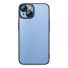 Baseus Glitter iPhone 14 Plus Átlátszó tok és üvegfólia kék (ARMC021403) (ARMC021403) tok és táska