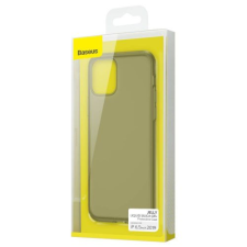 Baseus iPhone 11 Pro Max case Jelly Liquid Silica Gel Protective Transparent Black (WIAPIPH65S-GD01) (WIAPIPH65S-GD01) tok és táska