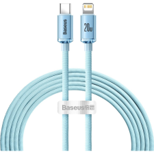 Baseus Kabel USB-C do iP Baseus Crystal Shine, 20W, 2m (niebieski) (BSU3639) kábel és adapter