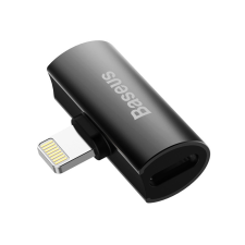 Baseus L46 2xLightning adapter, CAL46-01, Fekete kábel és adapter