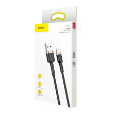  Baseus Lightning Cafule Cable 1.5A 2m Gold + Black (CALKLF-CV1) kábel és adapter