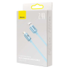 Baseus Lightning Crystal Shine Cable Series Fast Charging Data Cable 2.4A, 20W, 1.2m Light Blue (CAJY001103) (CAJY001103) - Adatkábel