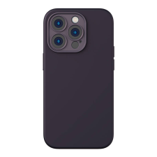 Baseus Liquid Silica iPhone 14 Pro Tok, üvegfólia és tisztító készlet (sötétlila) tok és táska