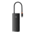 Baseus Lite 5in1 USB-C --> 3x USB 3.0 + USB-C + HDMI hub fekete (WKQX040001) (WKQX040001)