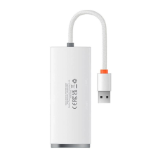 Baseus Lite Series 4 az 1-ben USB - 4x USB 3.0 hub 25 cm fehér (WKQX030002) (WKQX030002) hub és switch