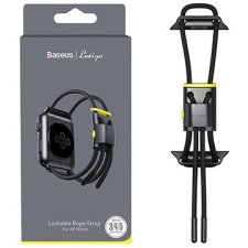 Baseus Lockable Rope Strap pro Apple Watch 38mm / 40mm Grey&Yellow okosóra kellék