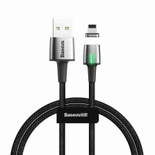 Baseus mágneses USB-A - Lightning kábel 1m fekete (CALXC-A01) (CALXC-A01) kábel és adapter