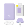 Baseus Magnetic Mini powerbank 10000mAh, USB Type-C 20W MagSafe, lila