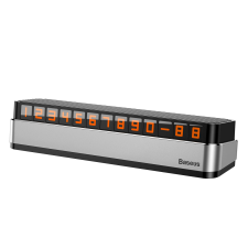Baseus Moonlight Box sorozat Silver Parkolószám Tábla telefonszámmal bababiztonság