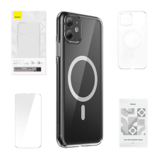Baseus Phone case Baseus Magnetic Crystal Clear for iPhone 11 (transparent) tok és táska