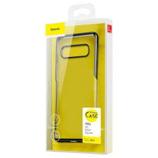 Baseus Samsung S10 Plus case Simple Black (ARSAS10P-MD01) (ARSAS10P-MD01) tok és táska