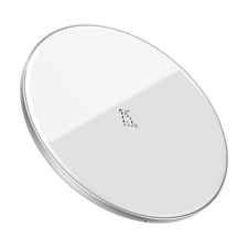 Baseus Simple vezeték nélküli töltő, 15W, fehér (WXJK-B02) mobiltelefon kellék