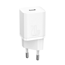 Baseus Super Si gyorstöltő 1C 20W, fehér (CCSUP-B02) (CCSUP-B02) mobiltelefon kellék