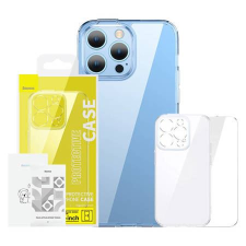 Baseus SuperCeramic iPhone 14 Plus átlátszó üvegtok és kijelzővédő (ARCJ010102) (ARCJ010102) tok és táska