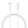 Baseus Superior Series gyors töltés USB adatkábel - Type-c USB 66 W 6A 1 m White (CATYS-02)