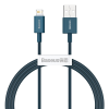 Baseus Superior USB töltőkábel, 2,4 A, 1 m, kék (CALYS-A03) (CALYS-A03)