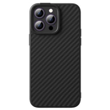 Baseus Synthetic Fiber hátlaptok + edzett üveg + cleaning kit iPhone 14 Pro átlátszó mobiltelefon kellék
