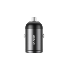 Baseus Tiny Star autós gyorstöltő, USB, 30W, szürke mobiltelefon kellék