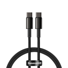 Baseus Tungsten Gold USB-C - USB-C kábel 100W, 2m fekete (CATWJ-A01) kábel és adapter
