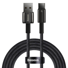 Baseus Tungsten Gold USB -USB-C kábel 100W 1m  fekete (CAWJ000001) (CAWJ000001) - Adatkábel mobiltelefon kellék