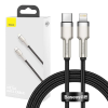 Baseus USB-C kábel a Lightning Baseus Cafule-hez, PD, 20 W, 1 m (fekete)