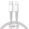 Baseus USB-C-Lightning kábel PD 1m fehér (CATLGD-02) (CATLGD-02)