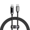 Baseus USB-C – USB-C kábel 1m fekete (CATSK-B01) (CATSK-B01)