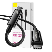 Baseus USB-C - USB-C kábel 1m fekete (CAWJ040001) (CAWJ040001) - Adatkábel kábel és adapter
