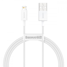 Baseus USB kábel a Lightning Baseus Superior sorozathoz, 2,4 A, 1 m (fehér) kábel és adapter