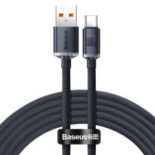 Baseus USB-kábel a USB-C Baseus Crystal Shine, 100W, 1.2m (Fekete) kábel és adapter