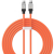 Baseus USB Type-C töltő- és adatkábel, USB Type-C, 200 cm, 100W, törésgátlóval, gyorstöltés, PD, Baseus Coolplay, CAKW000307, narancssárga (6932172626716)