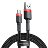 Baseus USB-USB-C kábel Baseus Cafule 2A 3m (piros-fekete)