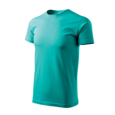 Basic póló férfi smaragdzöld 4XL férfi póló