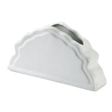 BASIC Porcelán Szalvétatartó, 15x3,5x8 cm, Elegáns Asztali Kiegészítő papírárú, csomagoló és tárolóeszköz
