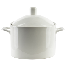 BASIC Waza 2,5L Porcelán Edény Elegáns Tálaláshoz, Fehér edény