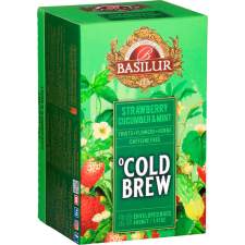 Basilur Cold Brew Strawberry Cucumber & Mint, csomagol, 20×2 g tea
